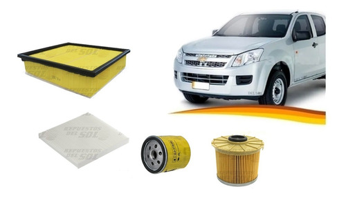 Kit Filtros Chevrolet Dmax 2.5 2014 - 2021 Aire Polen Aceite