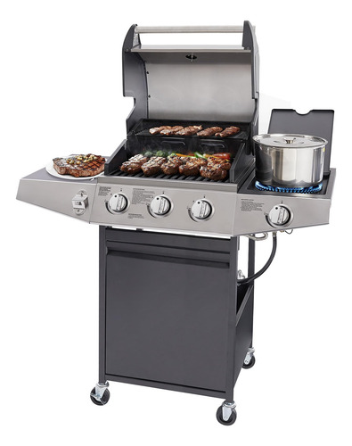 Sponsored Ad Unovivy 3-burner Propane Gas Grill With Side