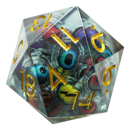 Dragon Eye Dice, Globo Ocular De Resina, Arena Movediza, Dad