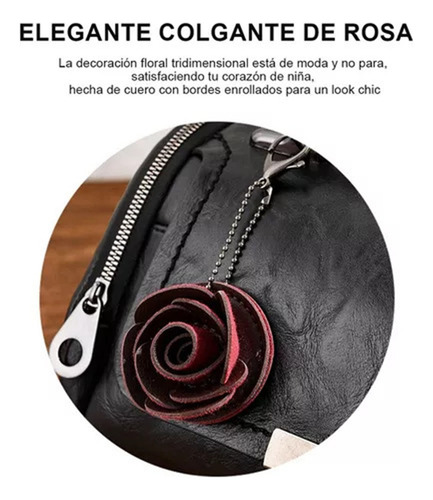 Bolso Bandolera Con Colgante De Flores Para Mujer