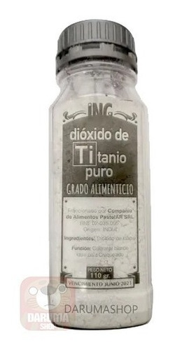 Dioxido De Titanio Puro Alimenticio Pastelar 110gr Belgrano