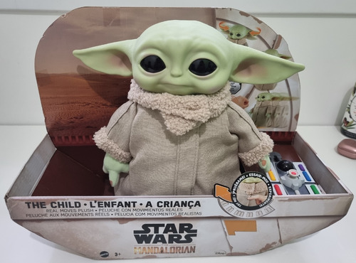Baby Yoda Grogu Mattel Animatronico A Control Remoto
