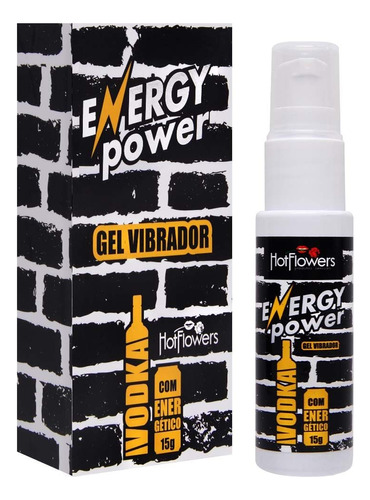 Gel Vibrador Energy Power Vodka E Energético 15g Hot Flowers