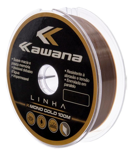 Linha Monofilamento Gold 500mts 0.50mm 22.7kg- Kawana