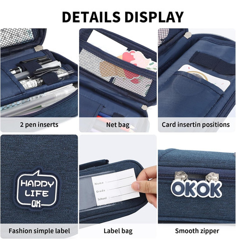 Pencil Case Pouch Bag With Mini Dry Erase Board Along With A