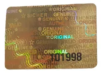 Comprar 280 Hologramas Foliado Enumerado Lote Sello Seguridad Void D