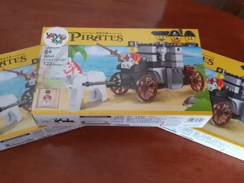 Bloques Yayo Toys 36043 Pirates. Escape En Carreta.