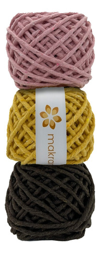 Hilaza De Algodón Para Macramé 3mm Kit 3pza Colores Color Ice cream
