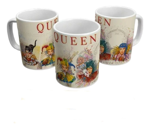 Caneca Rock N Roll Em Porcelana Queen