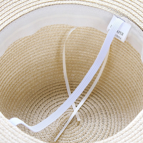 Sombrero De Paja De Playa De Verano Para Mujer, Sombrilla