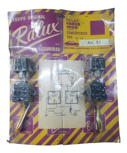 Kit Relay Zocalo Universal Faro Iodo Auxiliar