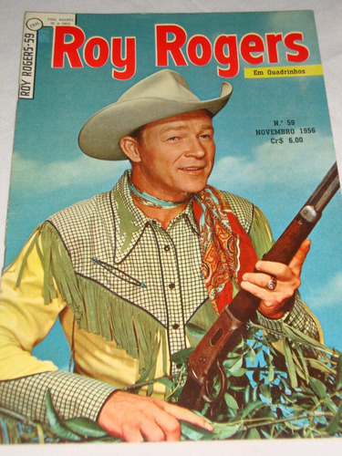 Roy Rogers 59 De 1956 Ebal Faroeste Quase Banca Frete Grátis