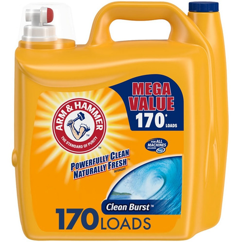 Imagen 1 de 7 de Detergente Líquido Arm & Hammer Clean Burst, 170 Cargas