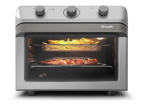 Forno Elétrico E Fritadeira Mueller 35 Litros Air Prata Mfb3 127V