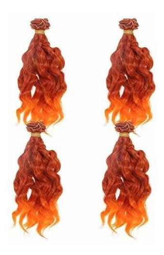 4pcs Tramas Del Pelo Rizado Muñeca Calientan Extension...