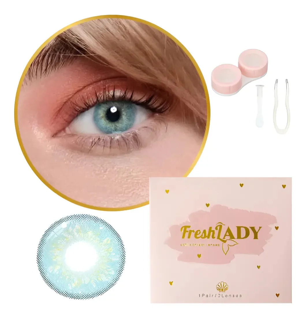Freshlady Lentes De Contacto Color 1 Año Real De Duración Russian Me13 - Blue