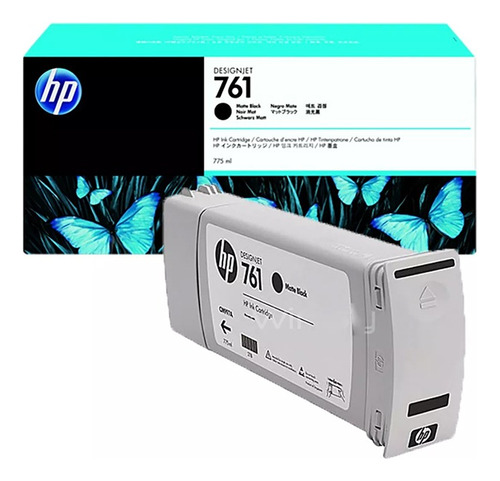 Tinta Hp 761 Cm997a Matte Black 775ml Dj T7100/t7200 Origina