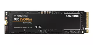 Disco sólido SSD interno Samsung 970 EVO Plus MZ-V7S1T0B/AM 1TB negro