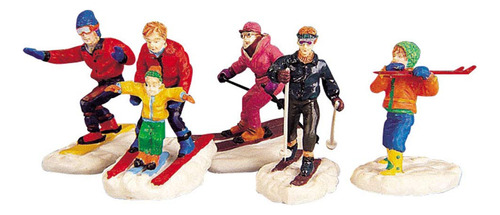 Lemax Village Collection 92357 - Juego De 5 Esquiadores