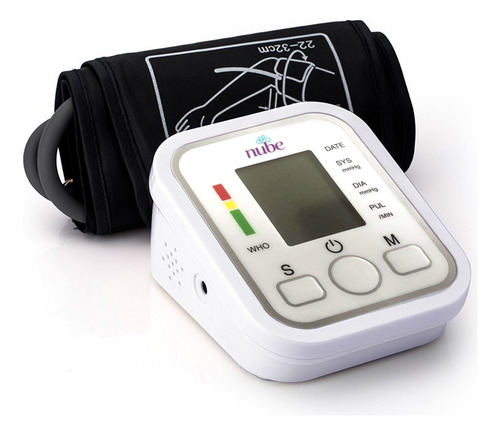 Monitor De Presion Arterial Nube Digital Automatico De Brazo Color Blanco