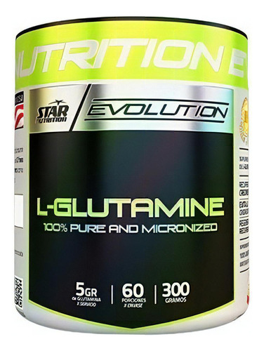 Suplemento en polvo Star Nutrition  L-Glutamine aminoácidos