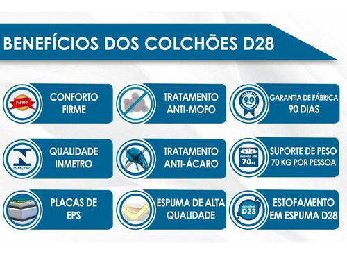 Colchão Casal Compact Ag 65 D28 / Pantanal Preto(138x17)-