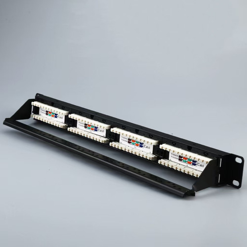 Patch Panel Cat6 24 Puertos 19 1u Montaje Utp