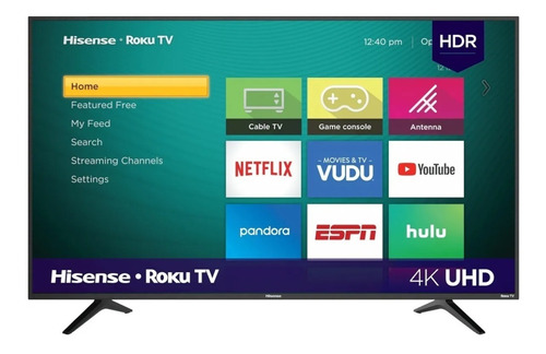 Pantalla Hisense Smart Tv Roku 55 Pulgadas 4k Hdr 55r6e