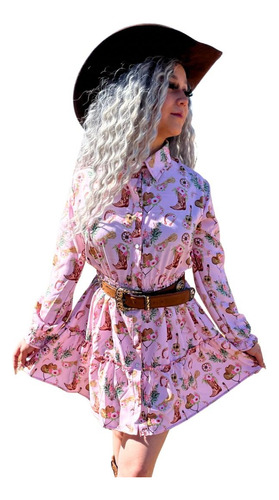 Vestido Camisero Vaquero Botas Bot39