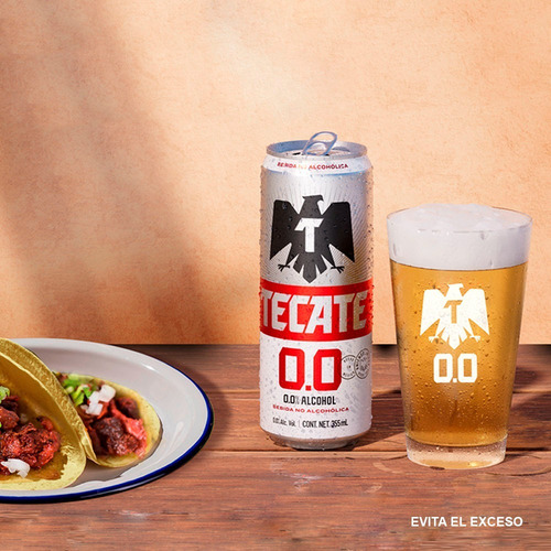 Cerveza Sin Alcohol Tecate 0.0 24 Latas De 355ml