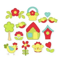 Comprar Pack Matrices Para Maquinas Bordadoras Casa Pajaro Aplique