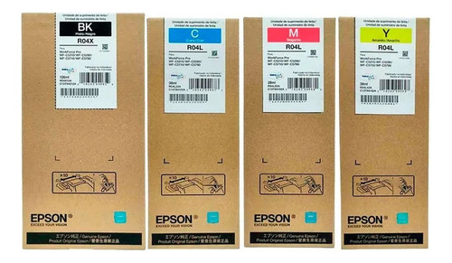 Epson Pack 4 Tintas, 3 Colores T941 + 1 Negro T942