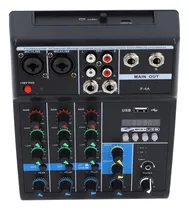 Comprar Mezclador De Sonido De 4 Canales Usb Bt Mesa De Mezclas 48v