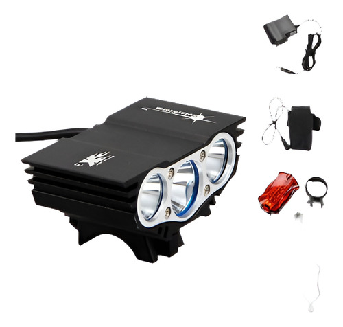 Solarstorm 12000lm X 3 Xml T6 Led Bicicleta Luz Delantera De