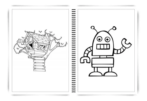 Caderno de Desenho Para Colorir Infantil 1uni - Impressões