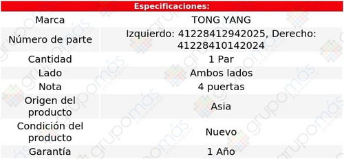 Set Biseles Para Faro 320i Bmw 02 Al 05 Tong Yang