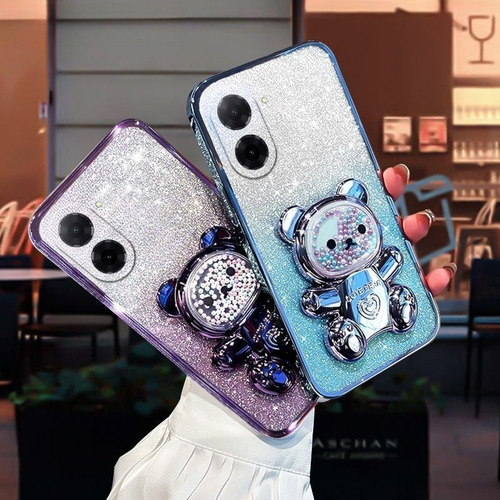 Funda Para Xiaomi Poco C71 Oso Cuentas Polvo Flash+mica