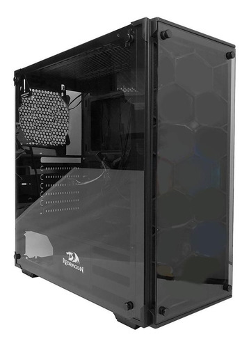 Imagem 1 de 5 de Gabinete Gamer Redragon Wheeljack Preto Sem Fan Gc-606bk