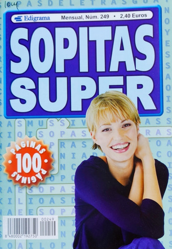 Sopas De Letras Sopitas Super  N° 249 - 100 Paginas