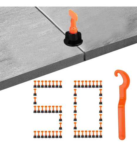 Kit De Sistema De Nivelación De Azulejos, 50 Piezas De Nivel