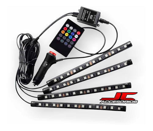 Kit Luces Rgb Interior 12 Volt Audioritmico