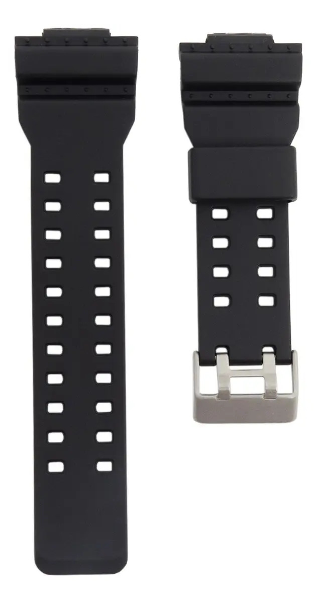 Pulseira Borracha Compatível G-Shock GA-100 GA-110 GA-120 Preta