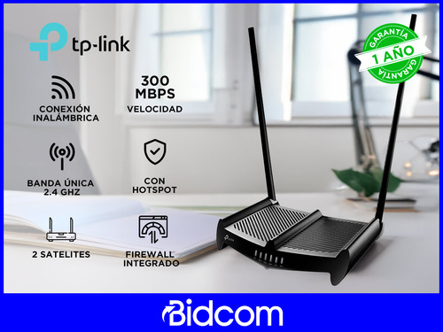 Router Inalámbrico Tp-link Wifi 300mbps 2 Antenas Hi Power