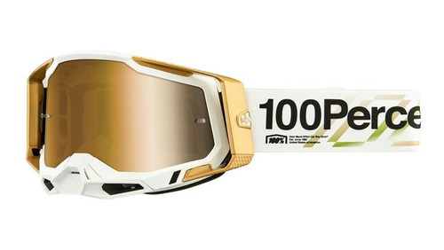 Óculos 100% Racecraft 2 Sucession Dourado Trilha Nf Novo