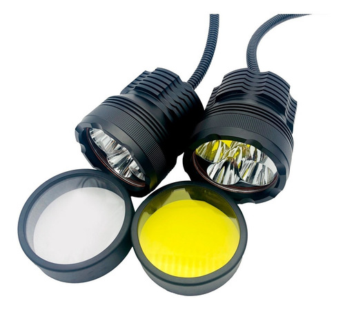Imagen 1 de 6 de Kit De Faros Exploradoras Para Moto Sercomoto Sm512 Led 50w