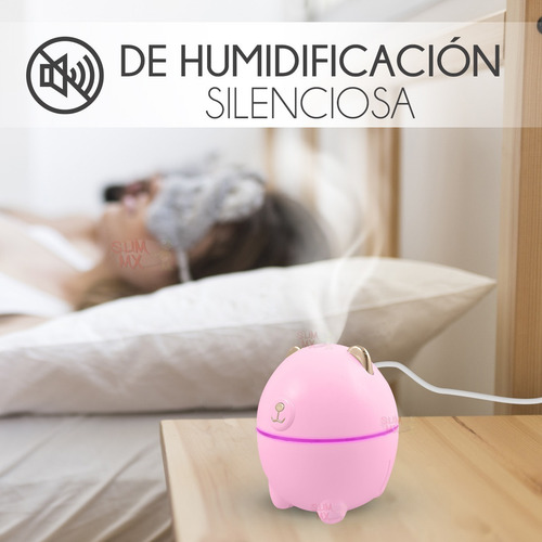 Humidificador Difusor Oso Polar Luz Led Aromaterapia 220ml