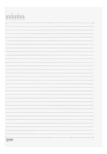 Kit 4 Caderno Universitário 1 Matérias Stiff Slim Jandaia Cor Preto