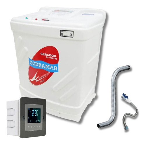 Sauna Vapor Sodramar 6kw - Comando Touch Wifi 6m³ 220v Trif