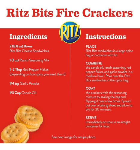 Ritz Bits Cheese Sandwich Crackers, 8.8 Oz