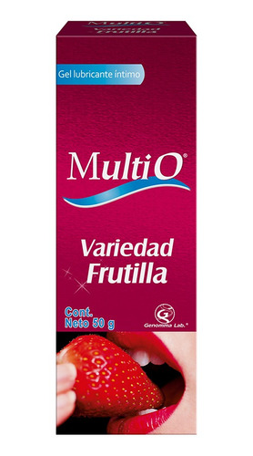 Imagen 4 de 6 de Multi O Lubricante En Gel Sabor Frutilla X 50 Gr